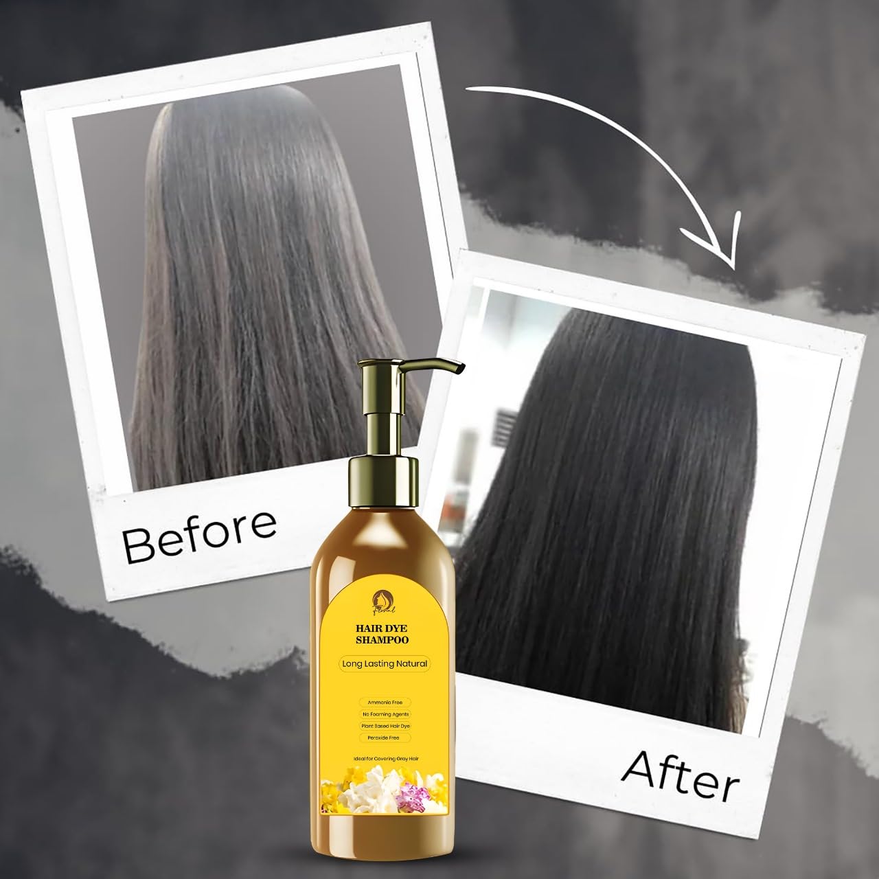 Japanese Long Lasting Natural Hair Dye Shampoo (Buy 1 Get 1 Free๐ฅ)